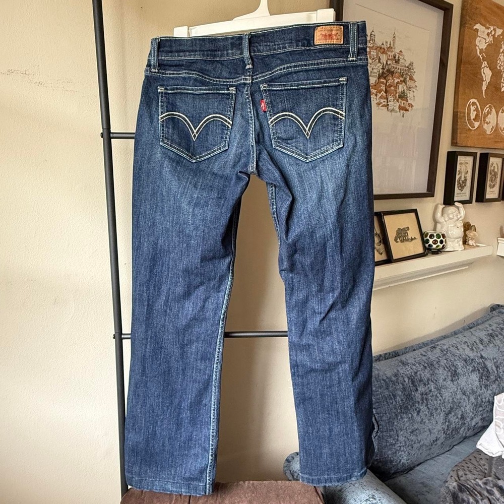 Y2K Levi's Too Superlow 524 Jeans Dark Wash Low Rise Straight Leg 9M